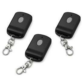 3-Pack 300MHz 10 dip Switch for Multicode Garage Gate Door Opener Remote Control, Replacement for 3089,3070,3060,308911,MCS308911,MCS306010,MCS3070 Gate Clicker with Keychain.