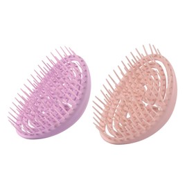 BIUDECO 2Pcs Hair Scalp Massager Comb with Bristles Detangling and Dandruff Removal Brush Portable Palm Massage Hairbrush for Stimulating Scalp and Hair Growth