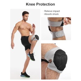 Knee Pads for Women & Men, Dance Knee Pads Volleyball Knee Pads for Women Men Wrestling Knee Pads Wrestling Gear, Crash Pad Snowboarding Gear Knee Pro