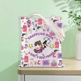 Gravity Cartoon Lover Tote Bag Mystery Shack Gift Magic Kingdom Holiday Trip Gift Animated Falls Shoulder Bag (GRAPPLING UK)