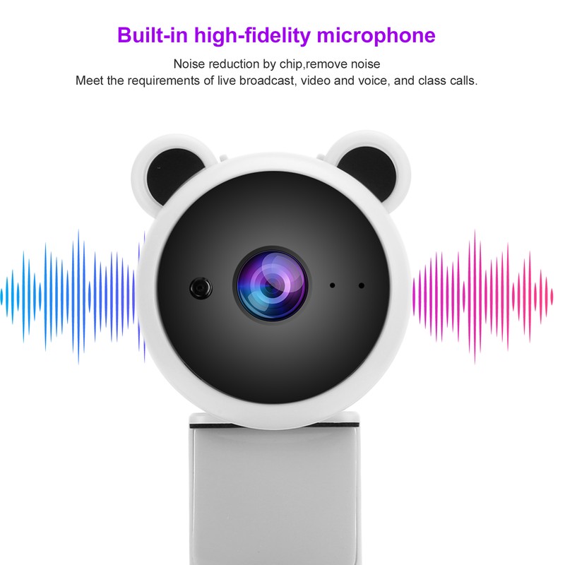 1080P HD USB Computer Camera Video Recording Digital Webcam BuiltIn