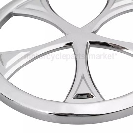 Unbranded Chrome Front Speaker Grill Trim Cover for Harley Trike Street Glide FLHX FLHTK