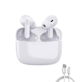 Zunate Y113 Earbuds Language Translator, Supports 114 Languages 3 Translation Modes, Voice Language Translator with Bluetooth, for Business Travelling(White)