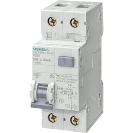 Siemens Indus.Sector Fault Current / Circuit Breaker Protection Device 5SU1356-6KK16 B, 16 A, 1+N, 30 mA, 6 kA Sentron Combination Residual Current Switch / Circuit Breaker, 4001869306728