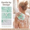 4 Pack African Net Shower Puffs - Mesh Soft Loofah