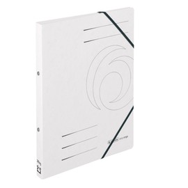 Herlitz 11254398 Ring Binder File, A4 with 2-Ring Mechanism, Spine Width 25 mm, Filling Height 14 mm, Colorspan, Black (Pack of 5) White