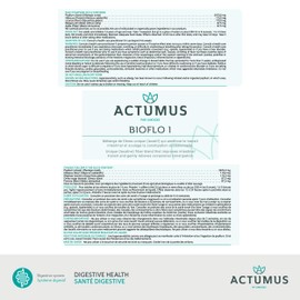 ACTUMUS BIOFLO 1 – Natural Easy Mixing Powder Blend of Fibers and Herbs – Improves Intestinal Transit – 350g (2 Pack)