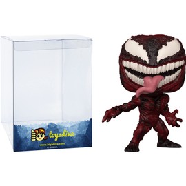 Carnage: P o p ! Vinyl Figurine Bundle with 1 Compatible 'ToysDiva' Graphic Protector (889-56303 - B)