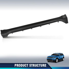 PIT66 Skirt Rocker Molding Panel Left Side Compatible with Jeep Grand Cherokee 2014-2022 5NP51RXFAA Black