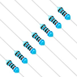 Chanzon 100pcs 1/4W (0.25W) 62K Ω ohm Metal Film Fixed Resistor 0.01 ±1% Tolerance 62KR MF Through Hole Resistors Current Limiting Rohs Certificated