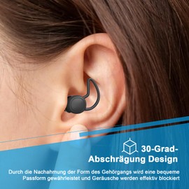 SURFOU Ear Plugs for Sleeping Side Sleepers Two Pairs Ear Plugs Aeroplane Pressure Equalization Sleep Hearing Protection Ear Plugs for Sleeping, Ear Plugs for Sleep Against Snoring Strong Adult Fly