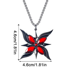 PYTRARTY Genshin Impact Necklace, Genshin Impact Necklace Silver, Cartoon Neckalce, Charms Fine Silver Cartoon Pendant Necklace, Gifts for Children