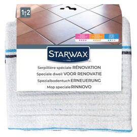 Starwax Extra White Double Waffle Floor Cloths - 50cm x 100cm - Pack of 3 - Packaging May Vary