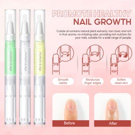 PEACECOLOR 8 Stück Cuticle Oil Pen Öle für Nagelhaut Nagelpflegestift Nagelhaut-Öl-Stift mit Vitaminen, Nagelpflege Nagellack Stift, für die Reparatur von Rissigen und Trockenen Nägeln