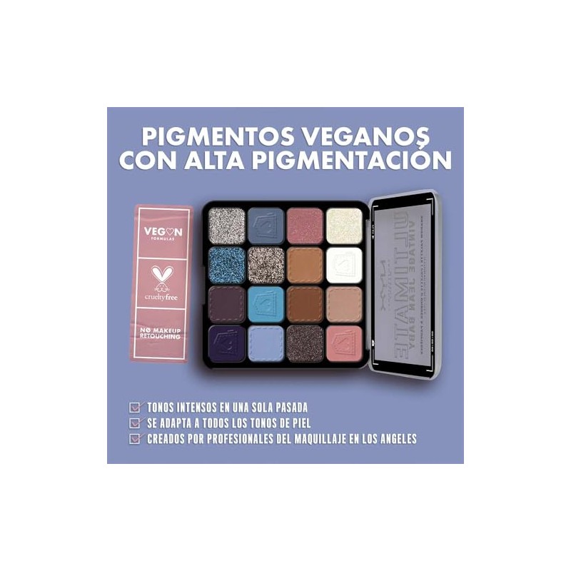NYX Professional Makeup Ultimate Shadow Palette, Tono Vintage Jean