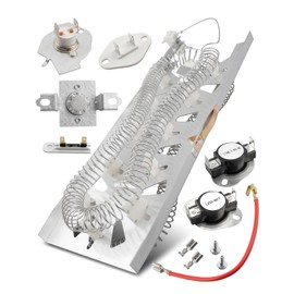 ULXIOM Dryer Heating Element Kit Compatible With Whirlpool WED6620HC1 WED6620HW1 WED7120HW1 WED7120HW0 WED7500GW0 WED7500GC0 WED75HEFW1 WED8127LC1 WED8127LW1 WED5700AC1 WED5605MW0 WED5550XW0