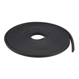 sourcing map Solid Rectangle Rubber Seal Strip 5mm Wide 3mm Thick, 3 Meters Long Black