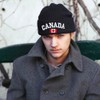 ZUYYON 2 Pcs Canada Maple Leaf Beanie Hats Embroidered Canada