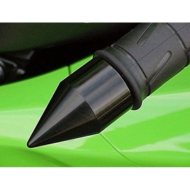 i5 Black Spike Bar Ends for Kawasaki Ninja 250 300 400 ZX4RR 500 650 ZX6 ZX6R ZX7 ZX7R ZX9 ZX9R ZX10 ZX10R ZX12 ZX12R ZX14 ZX14R