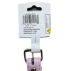 Diny Pink Faux Leather Adjustable Dog Collar M/L Up To