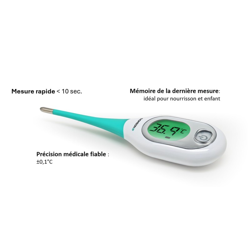 THOMSON Termometro digitale Thermo D3, febbre bambino adulto, misura rapida