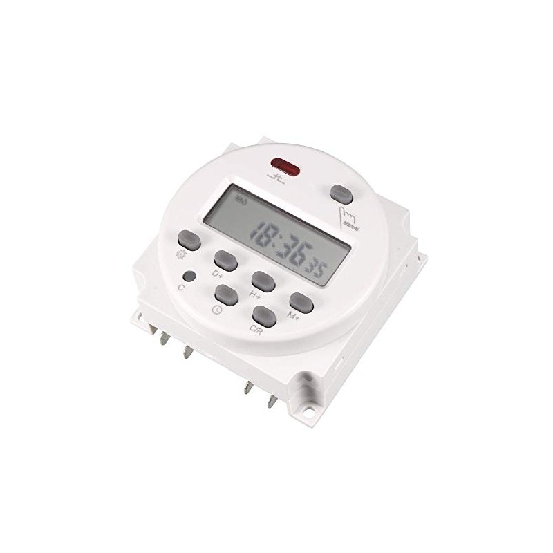 uxcell DC 24V Digital LCD Power Programmable Timer Time Switch