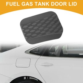 Partuto Fuel Tank Door Cap for Ford Bronco 2024-2025 Fuel Filler Flap Cover Adhesive Type Carbon Fiber Matte Black ABS Fuel Filler Door Gas Cap