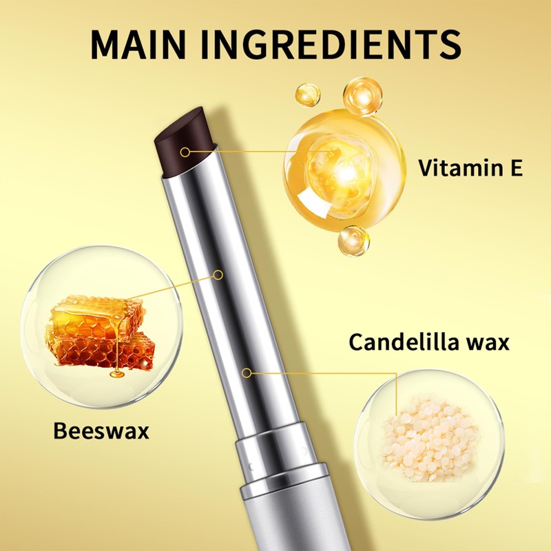 Black Honey Lipstick,Hydrating Non-Sticky Lip Balm with Intense Color, Long-Lasting