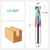 BINSTAK Upcut Spiral Router Bit 1/2 Inch Shank with Long