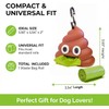 LZSOMPK Cute Poop Shaped Dog Poop Bag Holder with Sturdy