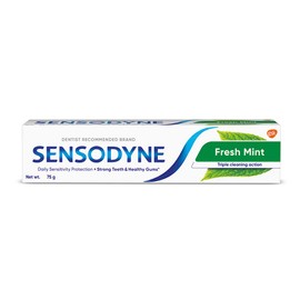 Sensodyne Fresh Mint Sensitivity Toothpaste for Sensitive Teeth and Fresh Breath 75g (Pack of 1)