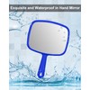 PROTECLE Large Hand Mirror, Salon Barber Hairdressing Handheld Mirror with
