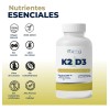 Vitamina D3, Vitamina K2, K2D3, 360 cápsulas, calcio, huesos, dientes,
