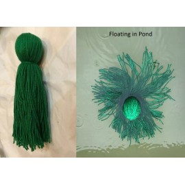 Anbcollectibles 9" Floating Spawning Mop for Goldfish and Koi ponds - Kelly Green