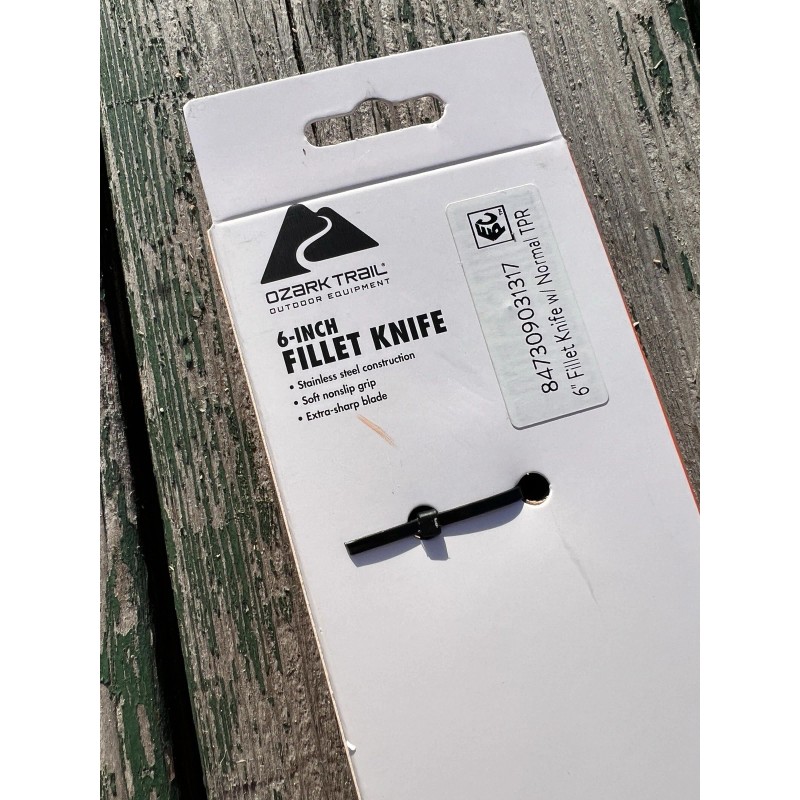 OZARK TRAIL 6-inch Stainless Steel Fillet Knife with Normal TPR