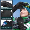 Achiou Ski Snow Gloves Waterproof Touchscreen Winter Warm for Men