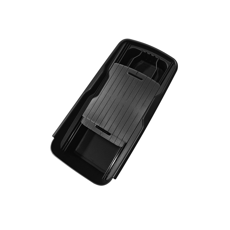 BestEvMod Lower Center Console Slide Cover Organizer Tray Compatible with