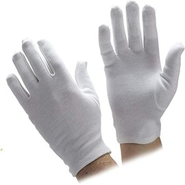 Play-tec Bisou Dermatological White Cotton Gloves