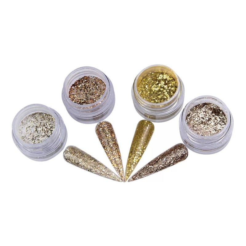 Nail Factory Polvo Acrílico Oh My Love & Goldness Collection
