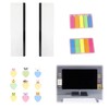 Asphodelia 2 Pack Monitor Memo Board for Computer, Clear Acrylic