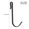 sourcing map 10pcs Stainless Steel J Shaped Hooks, Clip-on Hook
