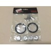 NONE SILVER JDM BUMPER Quick Release Fasteners For Car Trunk