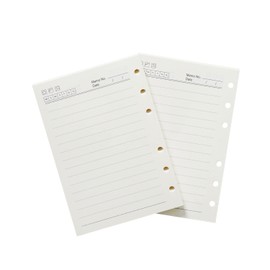 Moterm Ruled Refill Pages for True A6 Ring Inserts Undated Set of 2 (5.83" x 4.13")