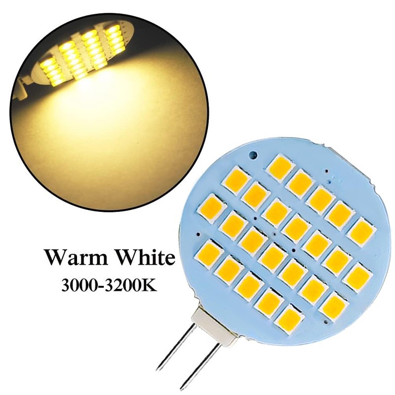 GLMING G4 LED Lamp 24-2835SMD Super Bright Dome Light Warm