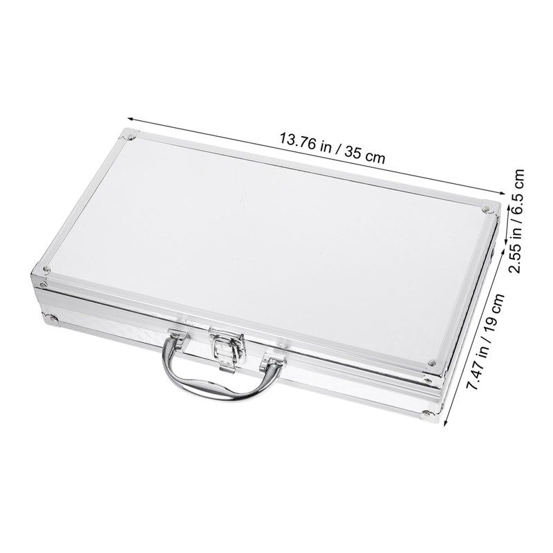 SUPVOX Aluminum Alloy Tool Box Portable Hard Shell Briefcase with