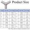 19mm Stainless Steel Y Pipe Connector 3 Way Hose Barb