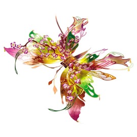 3D Metal Puzzles for Adults Wishing The Butterfly Metal Models Kits,Butterfly Metals Mechanical Model Building Kit,Adults Assembly Brain Teaser Puzzle,Assemble Disassemble Puzzle (Love)