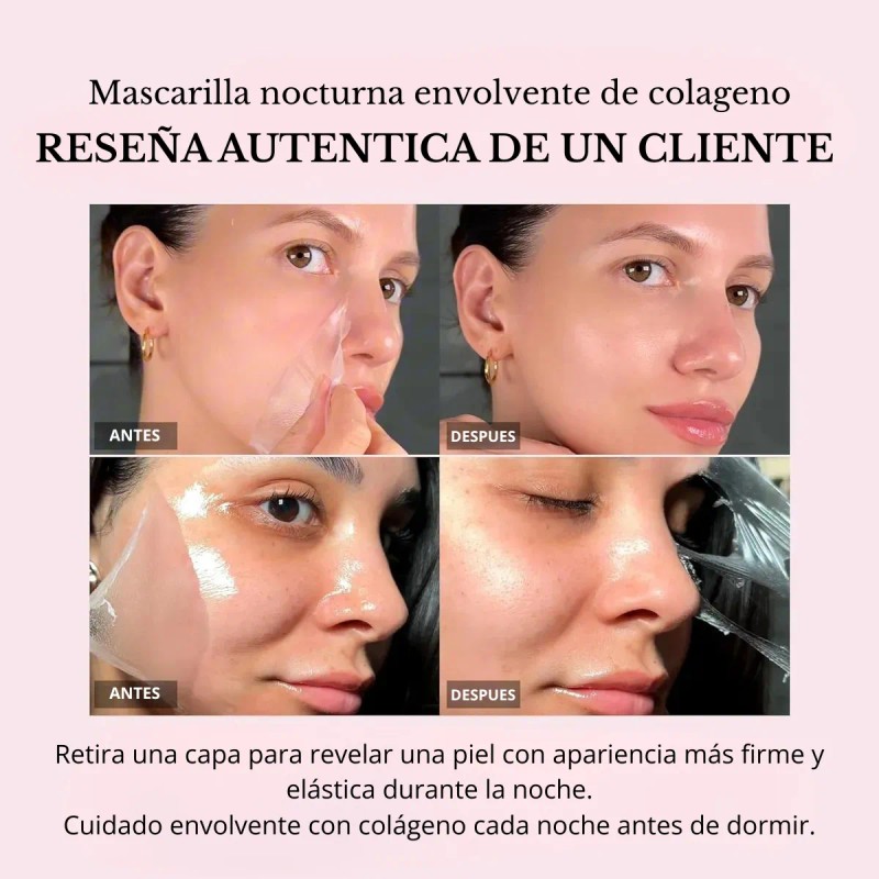 Medicube Mascarilla Nocturna Collagen Wrapping, Reafirma e Hidrata, 75 ml