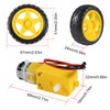 D-FLIFE 4PCS TT Motor DC 3-6V Gearbox Motor Dual Shaft
