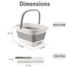 Collapsible Foot Bath Basin for Soaking Feet,Foot Soak Tub,Plastic Foot